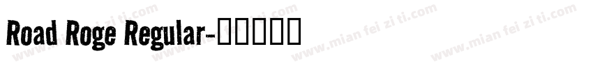 Road Roge Regular字体转换